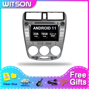 WITSON DSP 2GB 16 2Din Android Auto 11 Player Multimedia Pentru HONDA CITY 1.5 T 2008-2012 Radio Audio GPS Glon
