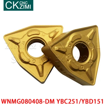 WNMG080408-DM YBC251 WNMG080408-DM YBD151 Insertii Carbură de unelte CNC de Cotitură Insertii lamă de Tăiere de înaltă calitate WNMG pentru oțel