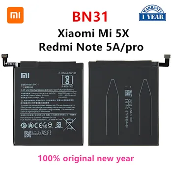 Xiao km 100% Orginal BN31 3080mAh Baterie Pentru Xiaomi Mi 5X Mi5X Redmi Notă 5A / Pro Km A1 Redmi Y1 Lite S2 BN31 Baterii