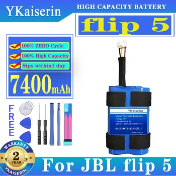 YKaiserin Flip 5 7400mAh Acumulator de schimb pentru JBL Flip5 Baterie de Mare Capacitate Batteria + Instrumente Gratuite
