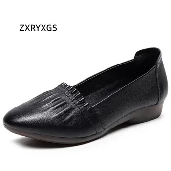 ZXRYXGS 2022 cel mai bine vandut Subliniat din Piele Pantofi pentru Femeie Pantofi Plat Moale Confortabil Pantofi de Femeie Temperament Pantofi la Modă