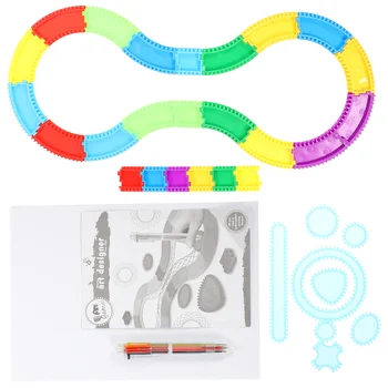 Zero Jucărie De Hârtie Urmări Desen Tren Paintingart Copii Spirală Montessoriruler Template-Uri Zgarieturi Set Șablon Șablon Mandala