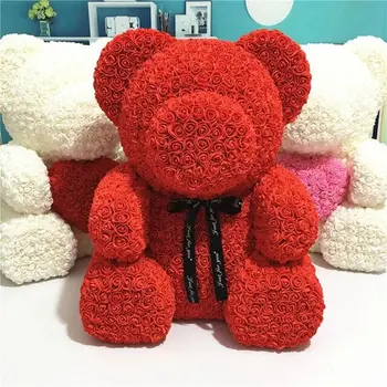 Ziua îndrăgostiților 2021 teddy bear (70cm mare) a crescut urs prietena cadou de nuntă cadou de ziua de nastere cadou de aniversare