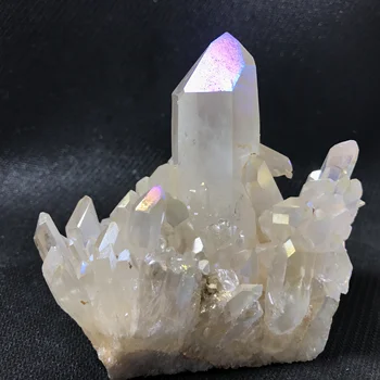despre 320g înger frumos aura cluster piatra de Cristal tipul de piatră prețioasă cluster punctul de meditație reiki de vindecare casa de piatra decor whol