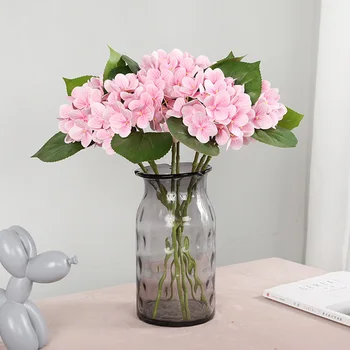 imprimare de mare hortensie barnch artificiale buchet de flori decor acasă masa de birou nunta 3D aranjament de flori consumabile partid