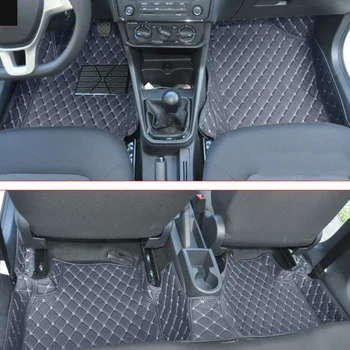 piele auto podea mat pentru skoda rapid 2012 2013 2014 2015 2016 2017 2018 2019 2020 interior accesorii autocolante covor