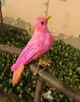 roz simulare porumbel model spuma si blanuri drăguț porumbel papusa cadou de 30cm 2308