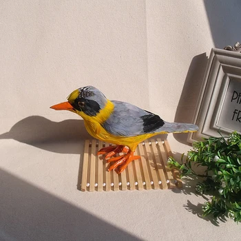 simulare colorate drăguț pasăre 12x24cm model de polietilenă&blanuri pasăre model home decor elemente de recuzită ,modelul cadou d639