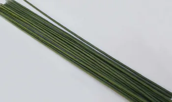 verde floral cu fir de 2# de flori de hârtie stem 12buc ronde sârmă floare