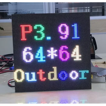 În aer liber, Lumina LED-uri RGB Full-Color Modul P3.91 250x250mm 64x64Pixels SMD1921 Display rezistent la apa de Mare de Pixeli Rezoluție
