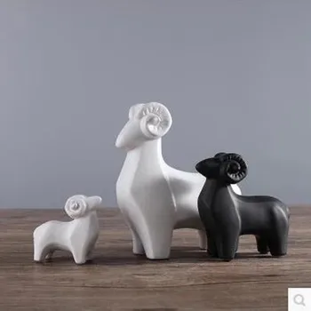 În stil European ceramice oi ornamente, creativ animale meserii decor, home office restaurant decor de birou cadouri