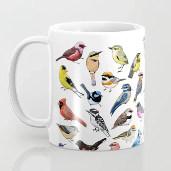 Țâțe Cana Cana de Cafea 11oz Ceramice Cana de Ceai Păsări Iubitor de Prieteni Ziua de nastere Cadou